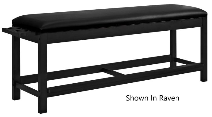 Classic Backless Storage Bench Raven 1