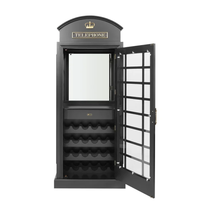 Phone Booth Wine Rack - Multiple Colors - Image 4
