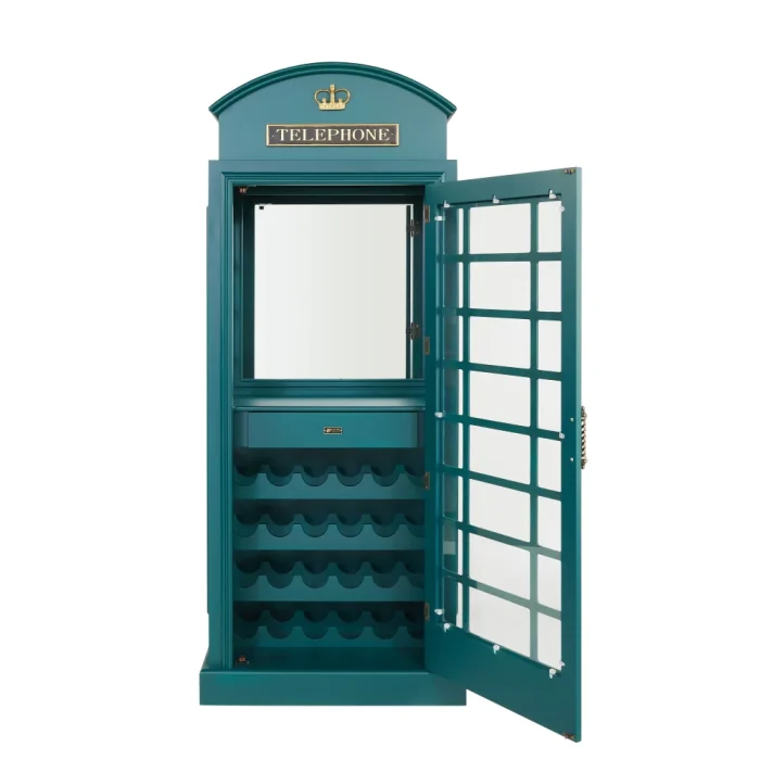 Phone Booth Wine Rack - Multiple Colors - Image 6