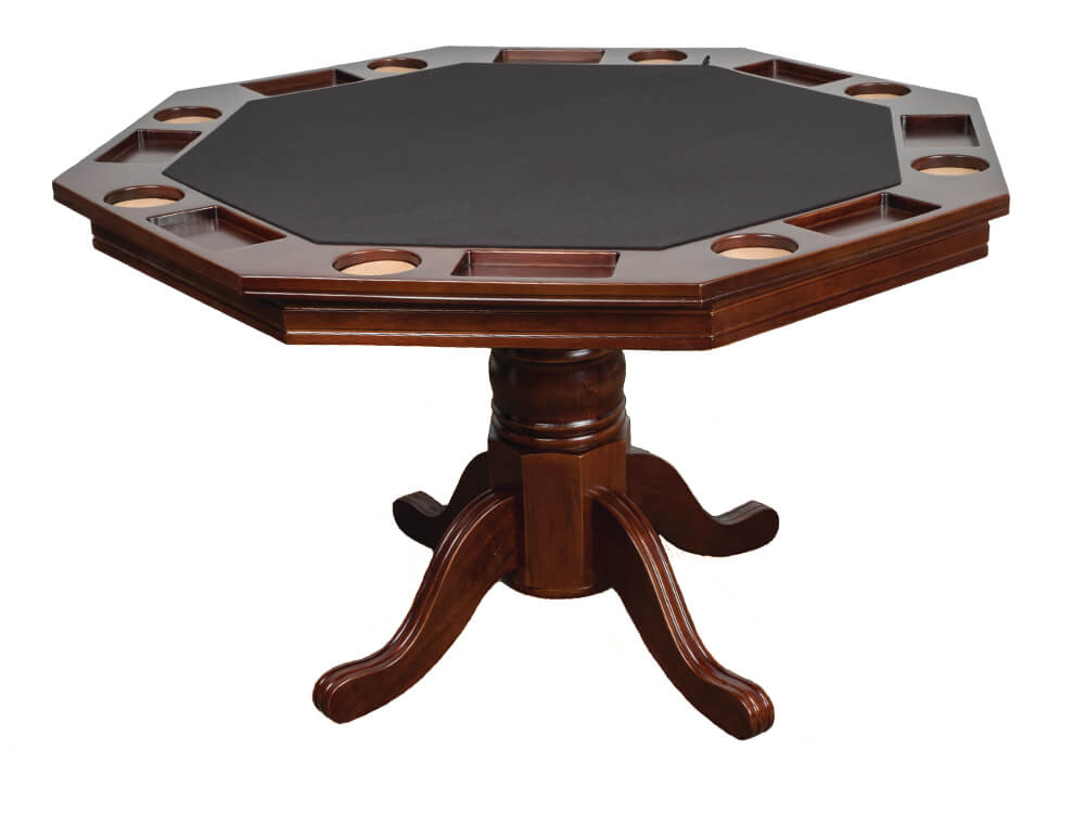 Buy Octagonal Poker Table Two-In-One Espresso Or Black | N More
