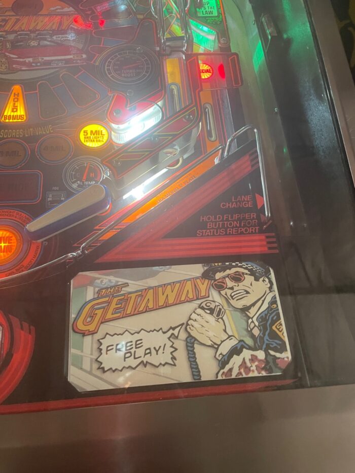 The getaway Pinball machines1