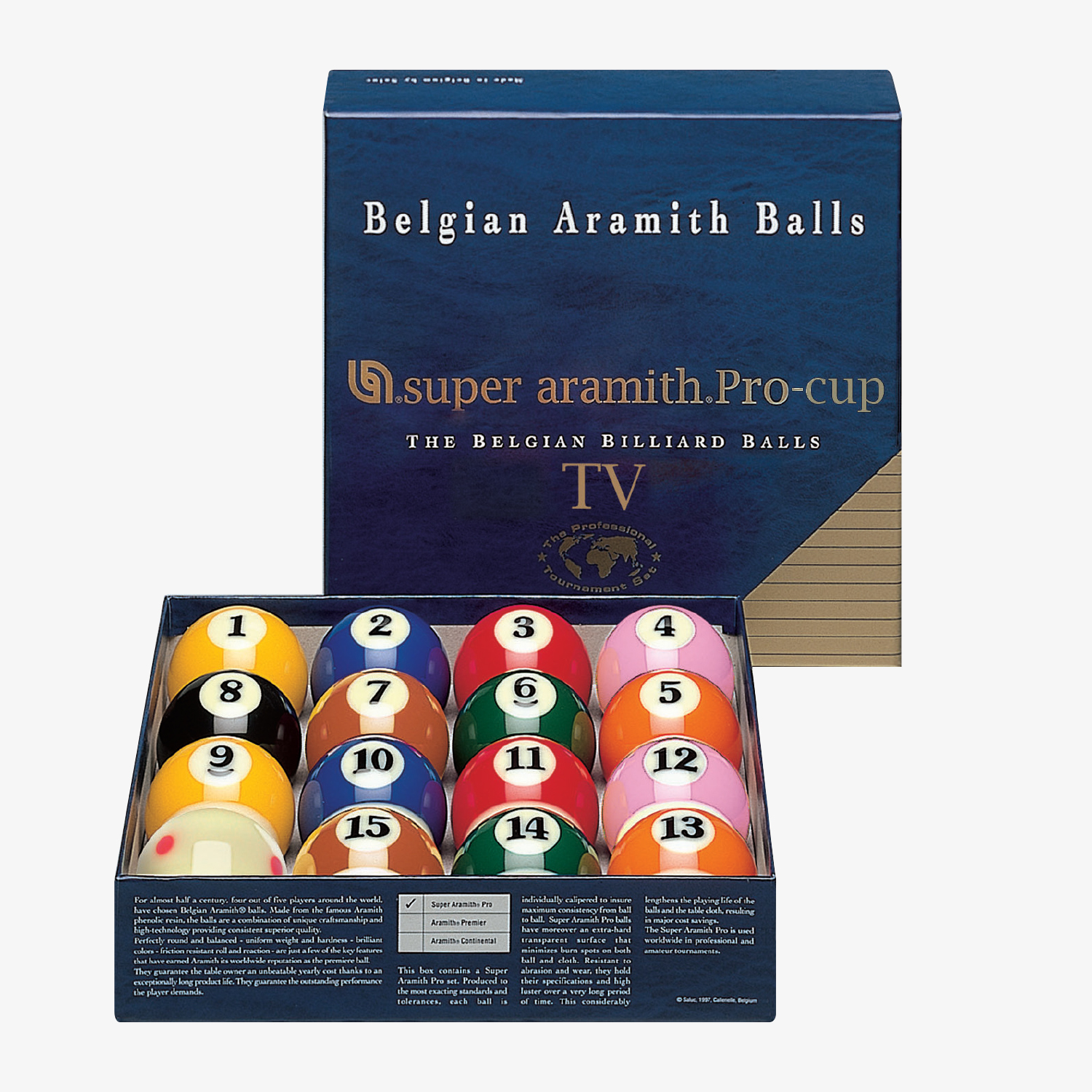 SATS Super Aramith® Pro Ball Set TV Edition | Billiards N More