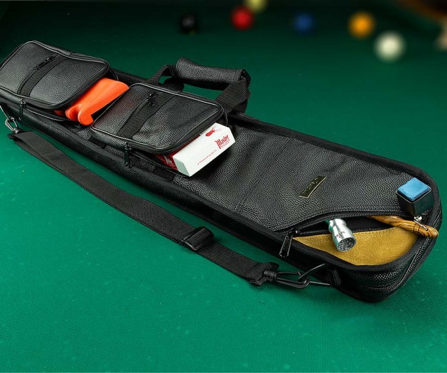 Action 2x4 Soft Black Textured Pool Cue Case w/ FREE shipping 