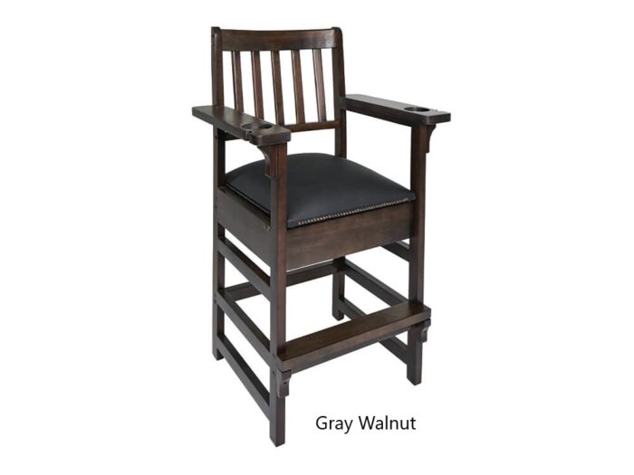 Gray Walnut Spec Chair with drawer closed comp