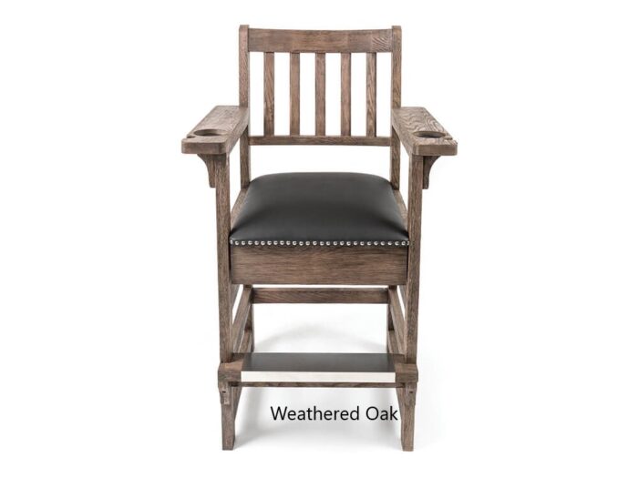 Weathered Oak Spec Chair with closed drawer comp