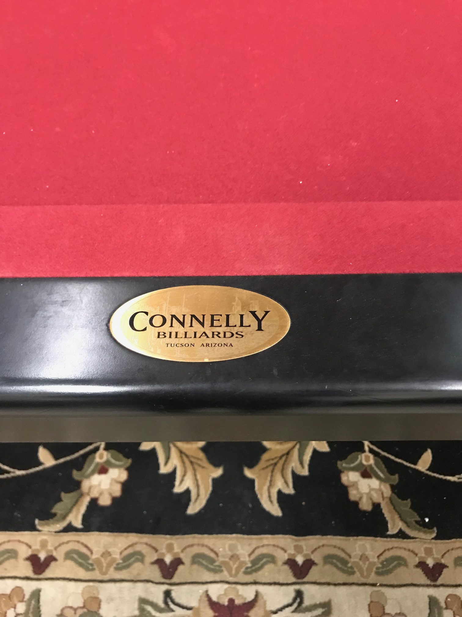 9 Ft Connelly Pool Table Black
