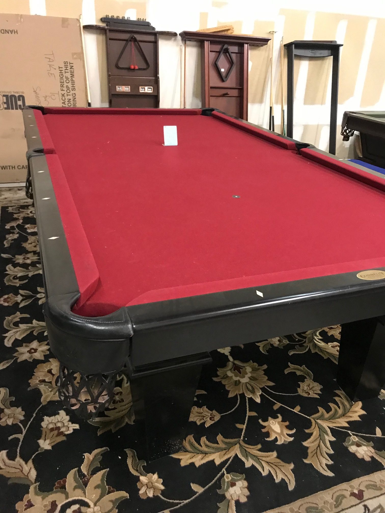 9 Ft Connelly Pool Table Black