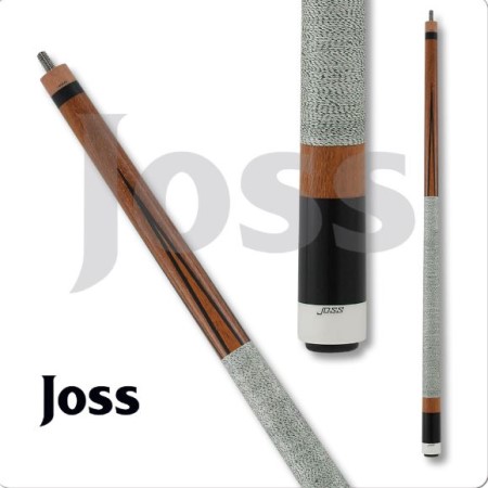 Joss Black Stained Curly Maple Pool Cue With Genuine Joss Joint Protectors 