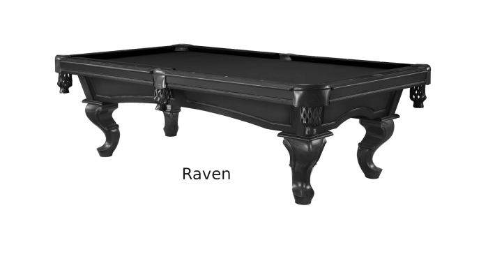 Mallory Raven Pool Table