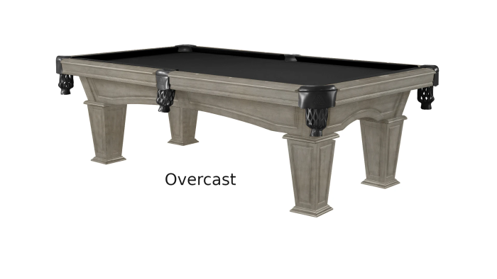 Mesa pool table overcast