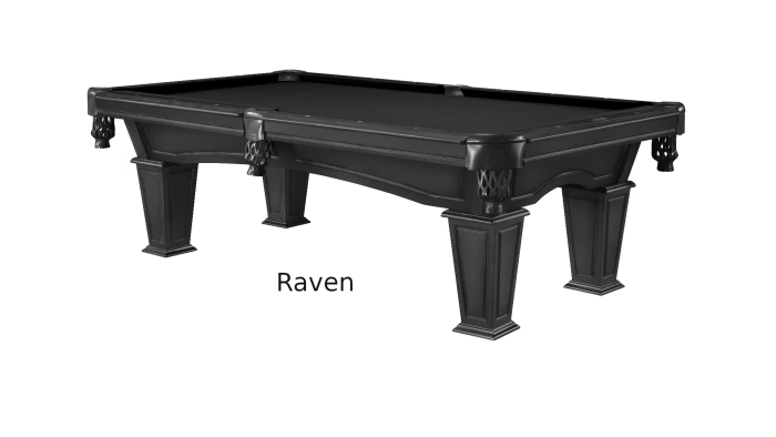 Mesa pool table raven