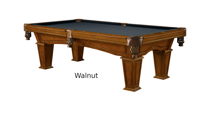 Mesa pool table walnut