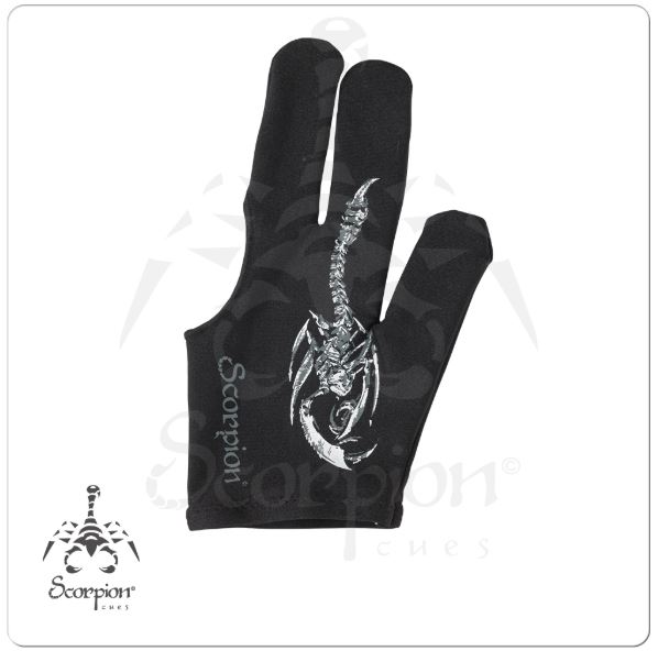 Bridge Hand Left Scorpion Glove Logo Pool Billiards 