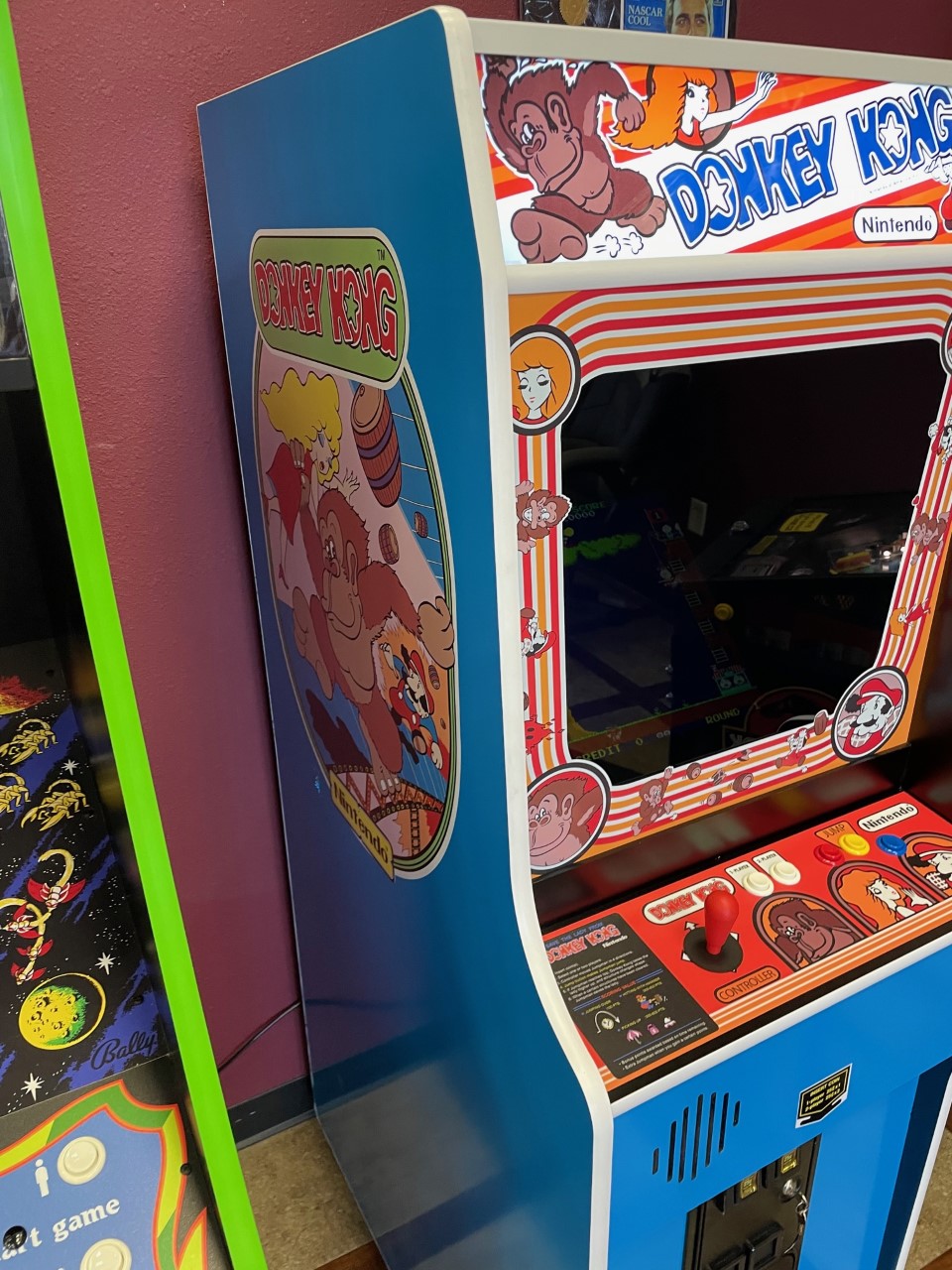 Red DONKEY KONG JR. Video Arcade Multi Game With Dozens of 