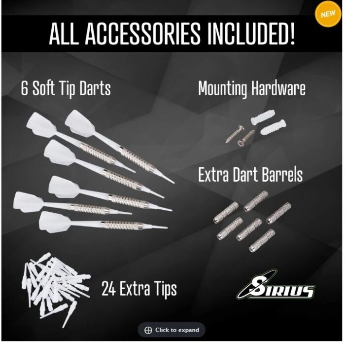 Fat Cat Sirius 13.5" Electronic Dartboard (New Design) (dISCONTINUED) - Image 9