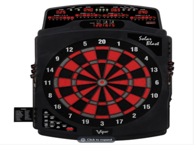 Shelti Eye 2 Electronic Soft Tip Dart Board Free Play Home Game