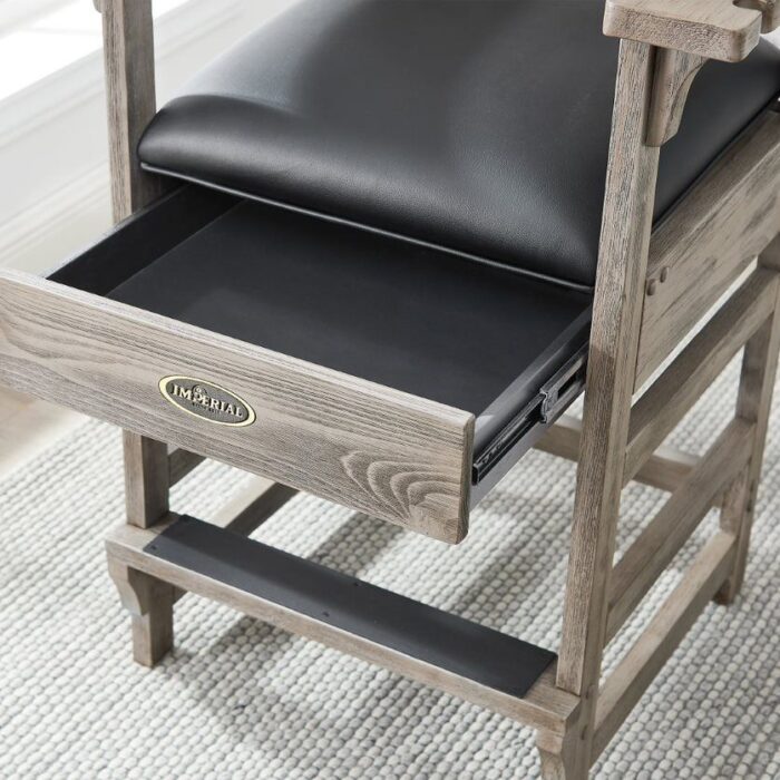spectator chair with drawer
