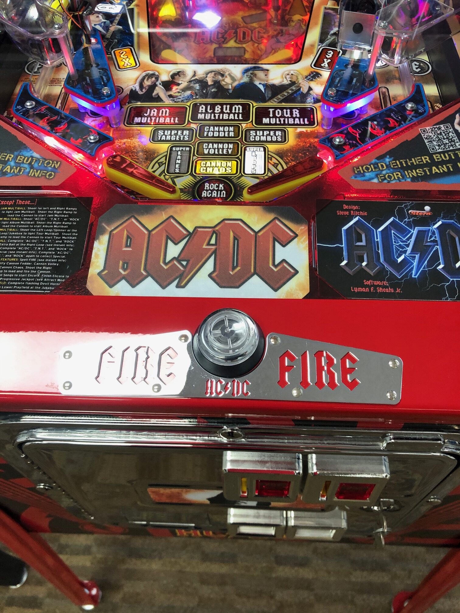 Ac Dc Limited Luci Platinum Edition Pinball Billiards N More