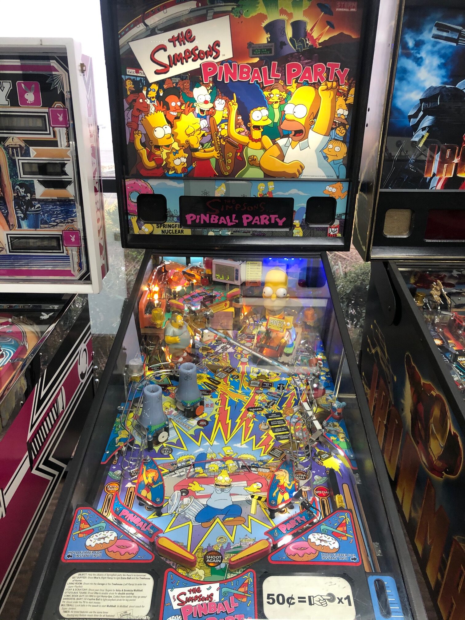 The Simpsons Pinball By Stern COLOR DISPLAY! Billiards N More
