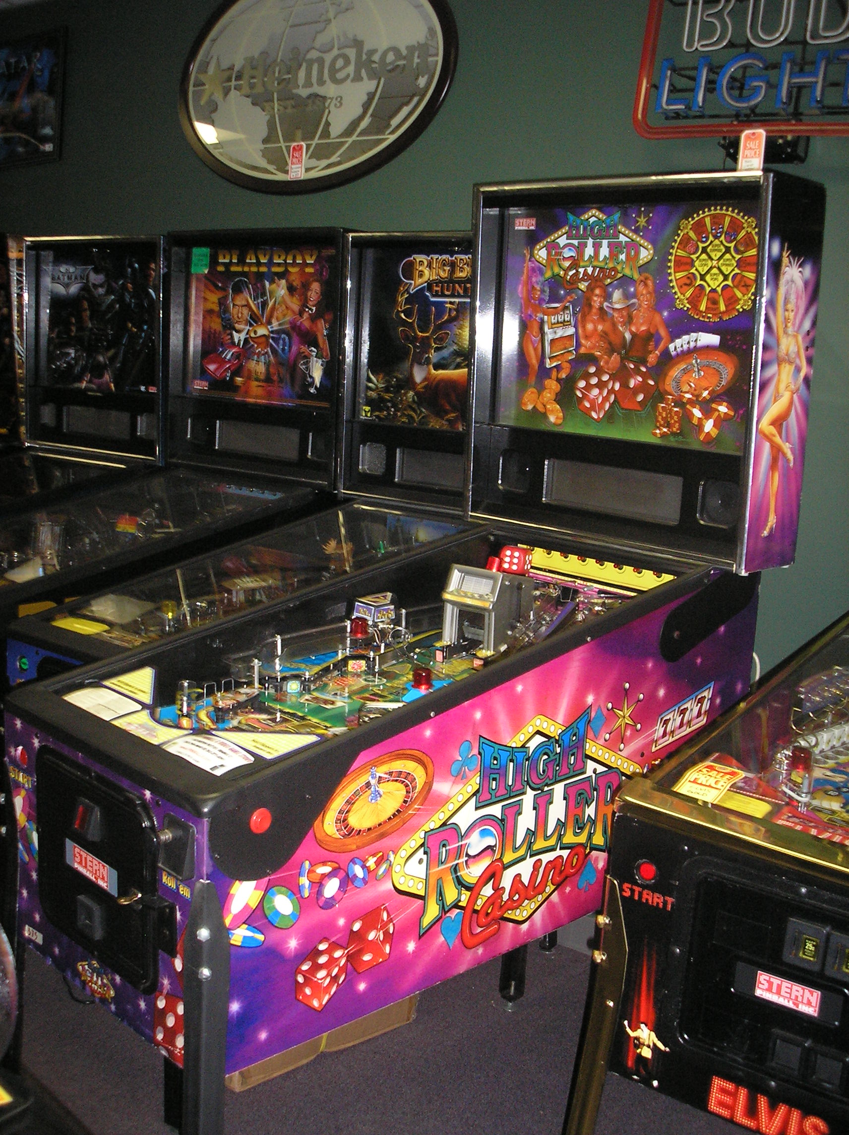 high roller casino pinball for sale