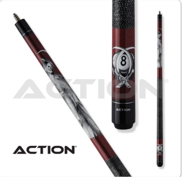 Action Pool Cue Graphic