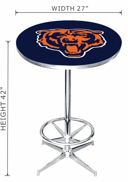 chicago bears foosball table