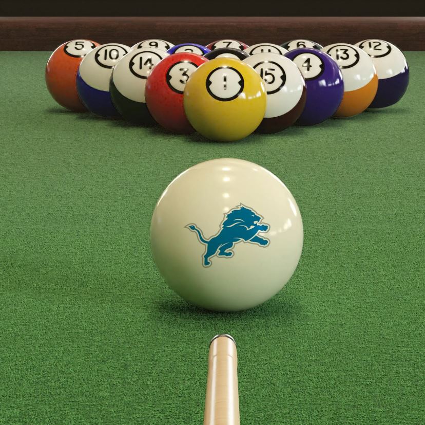 BLUE LOS ANGELES RAMS BALL NFL BILLIARD GAME POOL TABLE CUE 8 BALL  REPLACEMENT