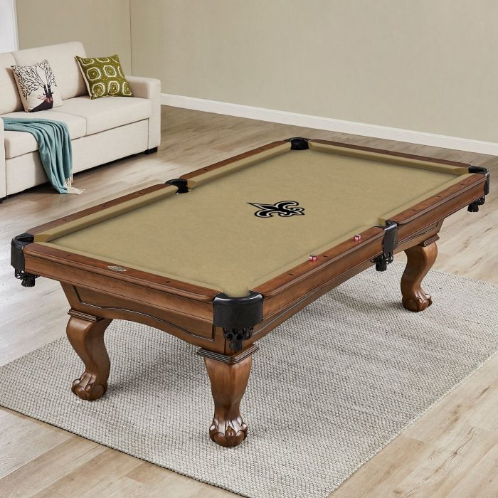 New Orleans Saints 7- 8 Or 9 Foot Billiard Cloth - Image 2