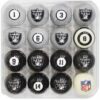 Las Vegas Raiders Pool Balls with Numbers - Ozone Billiards