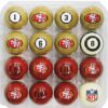 IMPERIAL San Francisco 49ers Billiard Balls With Numbers IMP 626