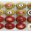 San Francisco 49ers Billiard Balls With Numbers For Sale