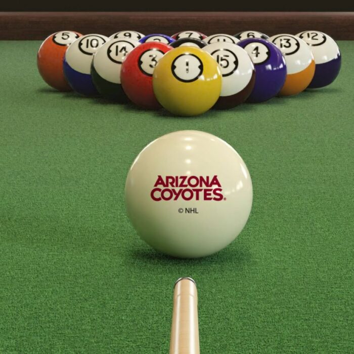 arizona coyotes cue ball billiards