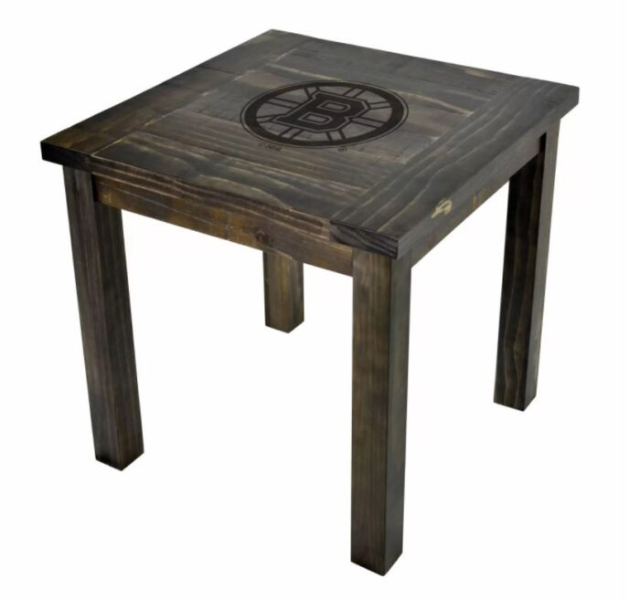Boston Bruins Reclaimed Side Table (Discontinued) - Image 2