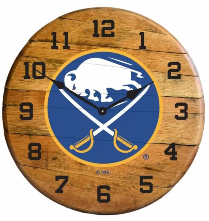 bufallo sabres clock