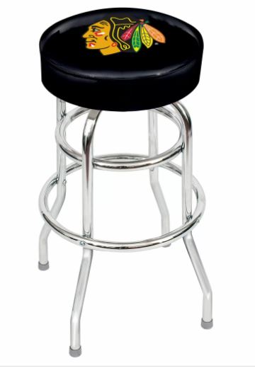chicago blackhawks bar stool