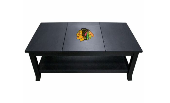 chicago blackhawks coffee table
