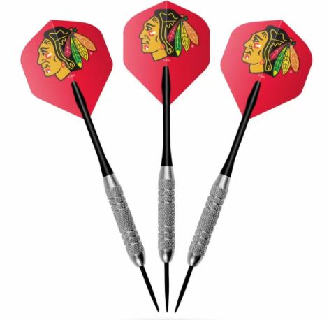chicago blackhawks darts 7