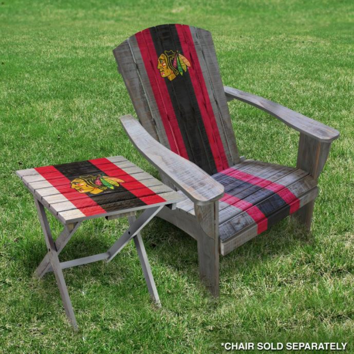 chicago blackhawks outdoor table