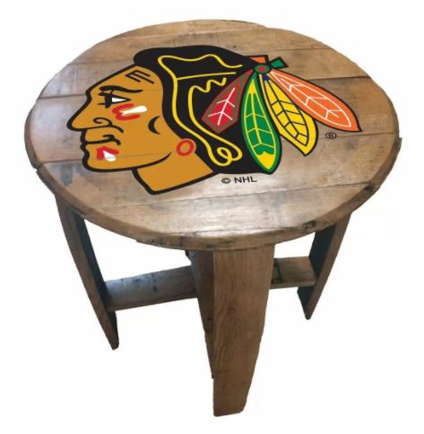 chicago blackhawks table