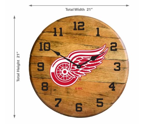 detroit red wings clock 1