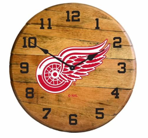 detroit red wings clock