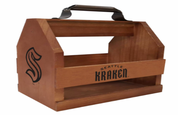 Seattle Kraken Wood BBQ Caddy
