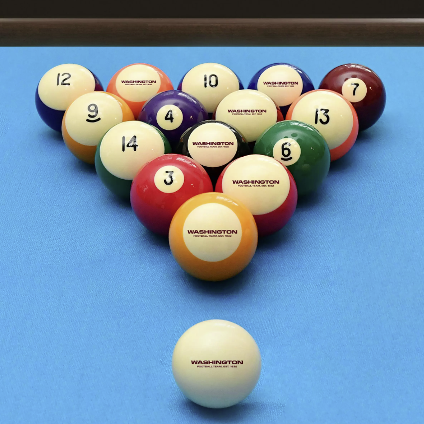 redskins billiard balls