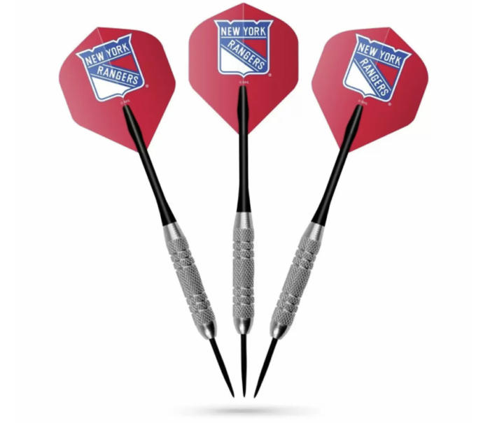 nhl new york rangers fan choice dartboard set 2