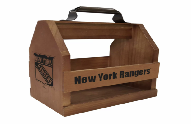 nhl new york rangers wood bbq caddy thumb
