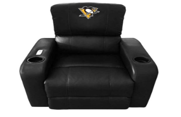 nhl pittsburgh penguins powered recliner with USB thumbnail