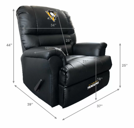 nhl pittsburgh penguins sports recliner 1