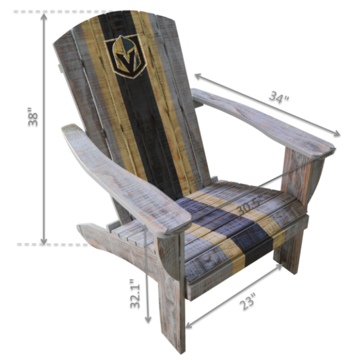 vegas golden knights adirondack chair 1