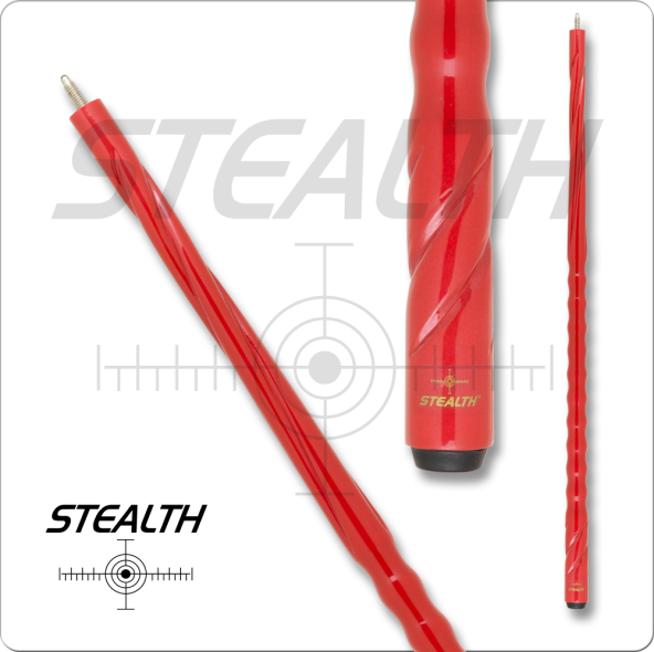 stealth sth44 red twist pool cue