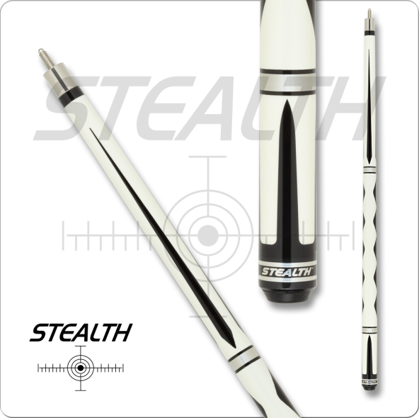 Stealth STH46 Black and White Pool Cue